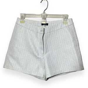 Verity | Metallic Geometric Shorts Size Medium Gray/Blue in color